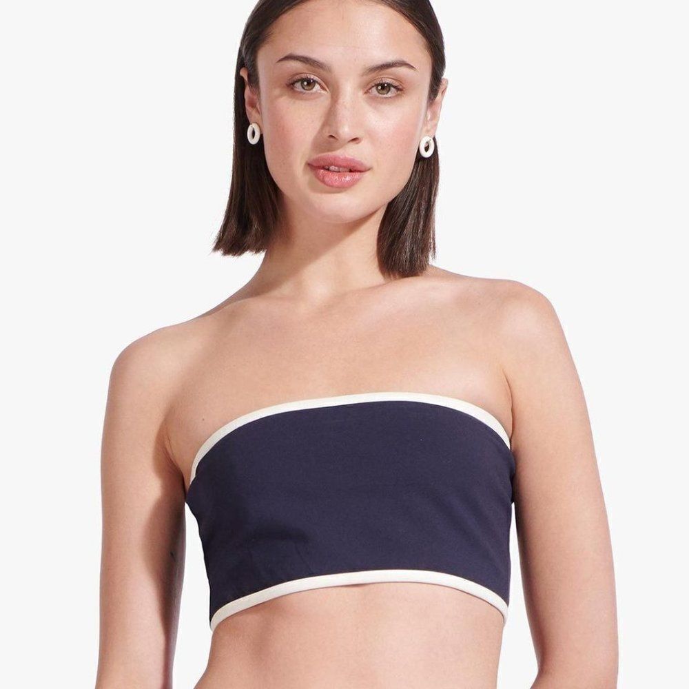 STUAD BREAKER TOP NAVY WHITE SIZE LARGE
